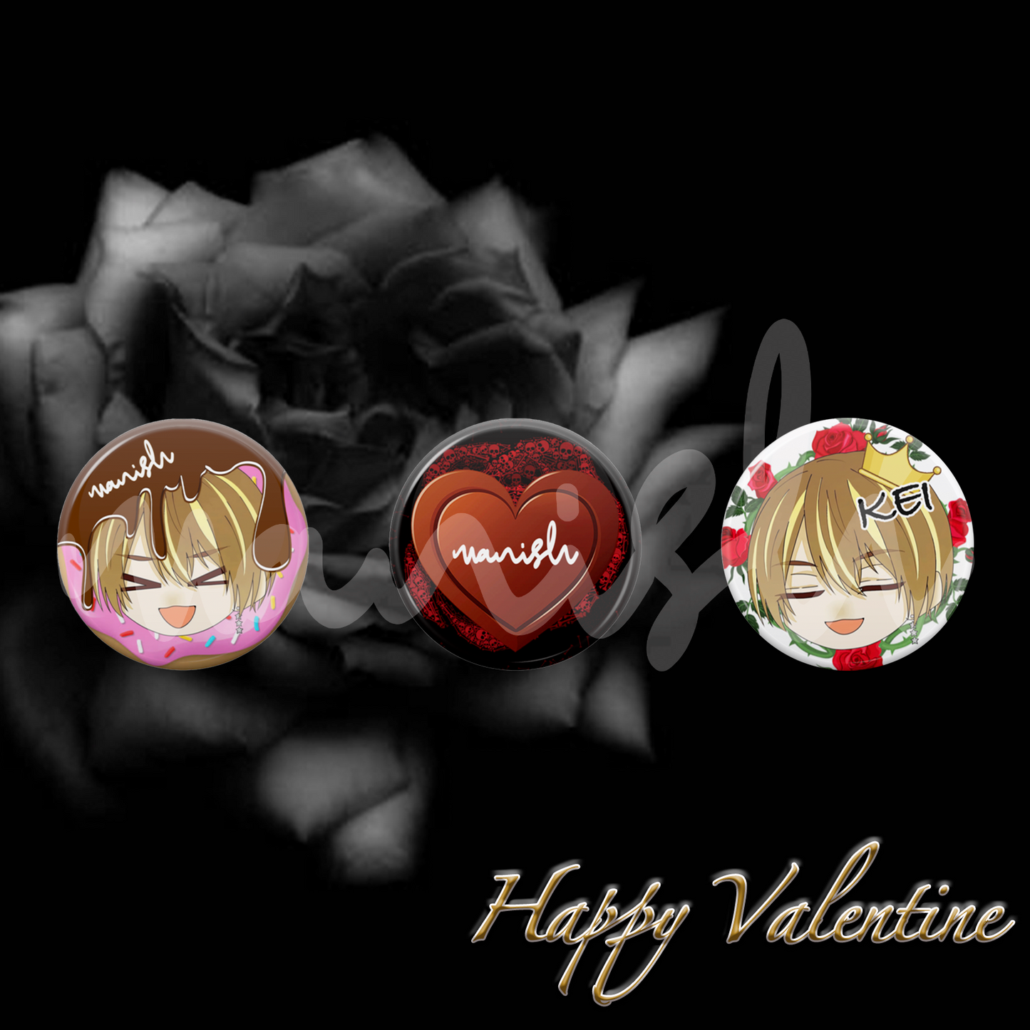 Valentine缶バッジ 5DAYS限定販売!