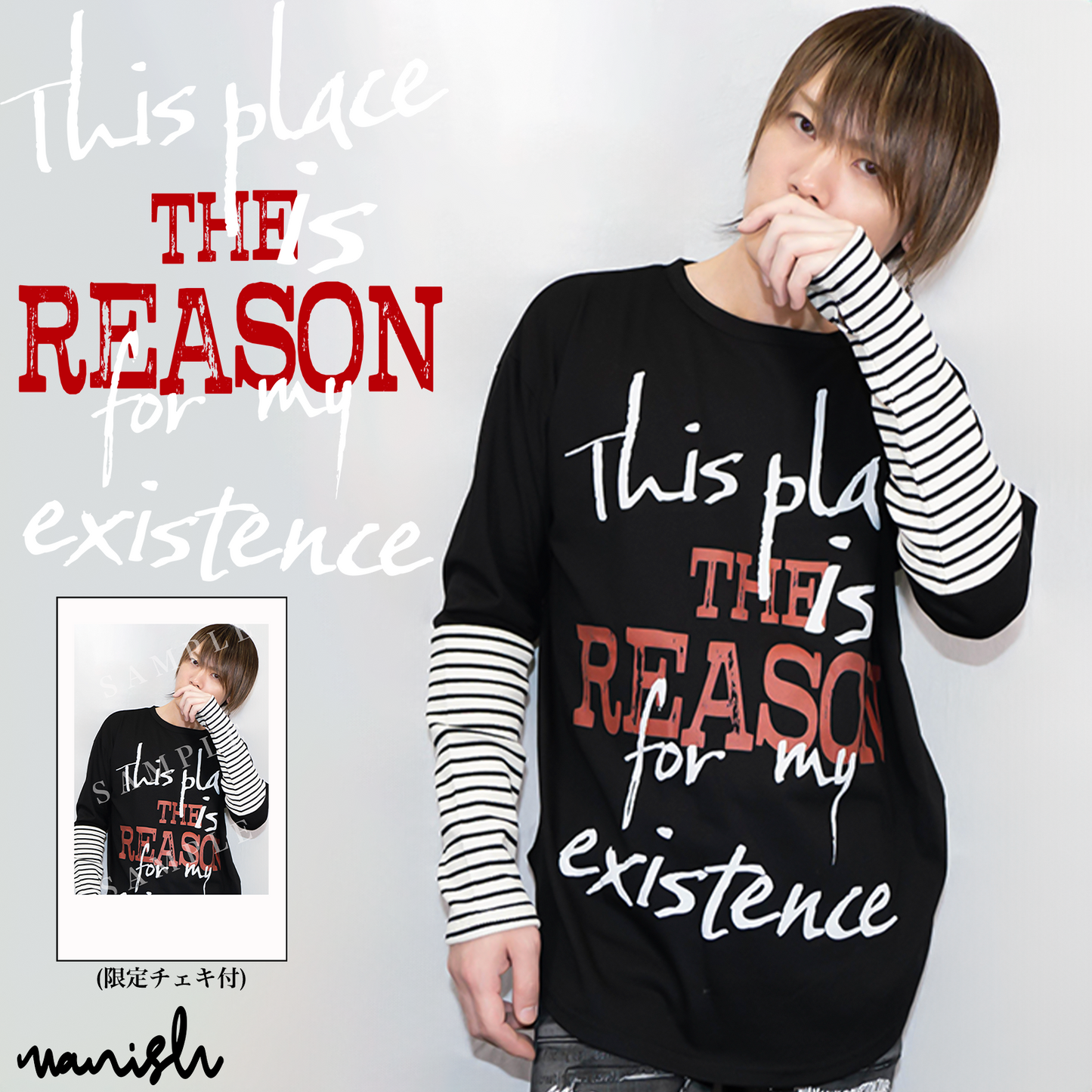 THE REASON Long sleeve T-shirt Black